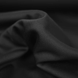 Tissu jersey maille Milano de viscose - uni - Noir