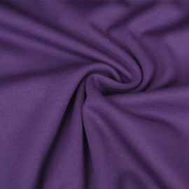 Tissu jersey maille Milano de viscose - uni - Violet