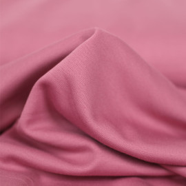 Tissu jersey maille Milano de viscose - uni - vieux rose