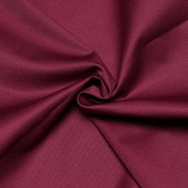 Tissu gabardine poly-coton beaujolais x 10cm  Pretty Mercerie -Mercerie en ligne 
