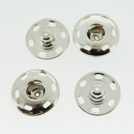 Boutons pressions nickelé 18 mm